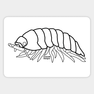 Pill Bug Outline (black) Magnet